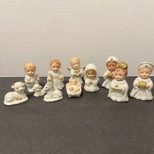 Vintage Homco Nativity Christmas Set - 11 piece